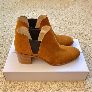 Zara block heeled ankle boots